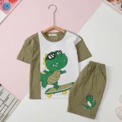 H508 Children's cotton set-BT B006 2/10 animal pattern